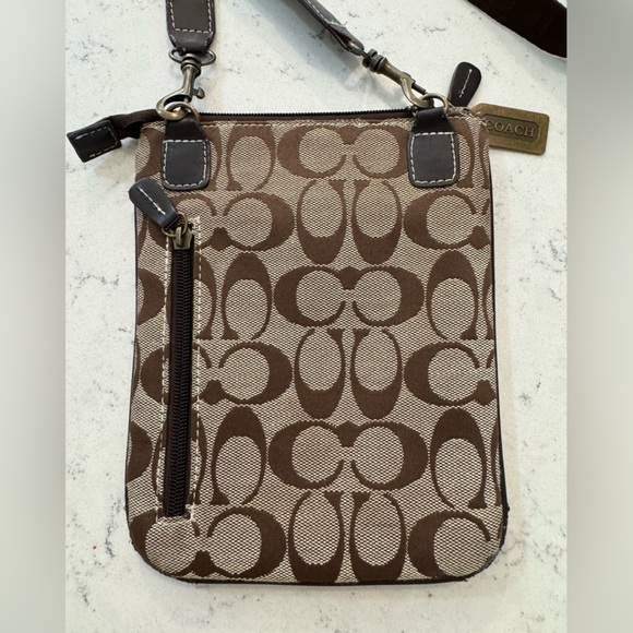 COACH Signature Crossbody bag Brown Small - Picture 5 of 13